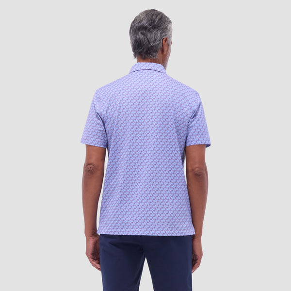 Bugatchi Victor Geometric OoohCotton® Polo Shirt