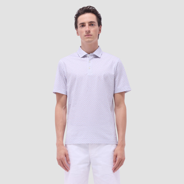 Bugatchi Victor Palm Tree OoohCotton® Polo Shirt