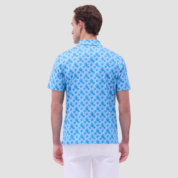 Bugatchi Victor Palm Tree OoohCotton® Polo Shirt