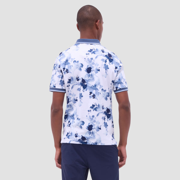 Bugatchi Watercolor Floral Polo Shirt