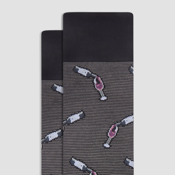 Bugatchi Wine Pour Mid-Calf Socks
