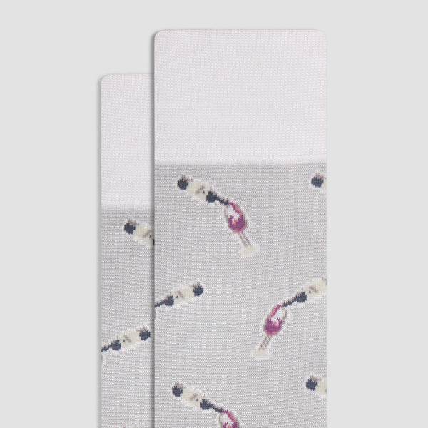 Bugatchi Wine Pour Mid-Calf Socks