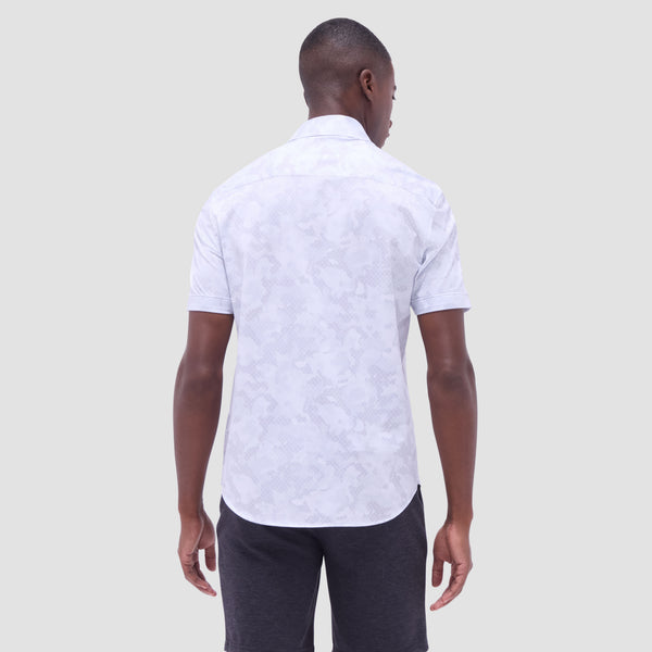 Bugatchi Miles Abstract OoohCotton® Short-Sleeve Shirt