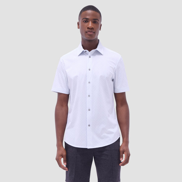 Bugatchi Miles Floral OoohCotton® Short-Sleeve Shirt