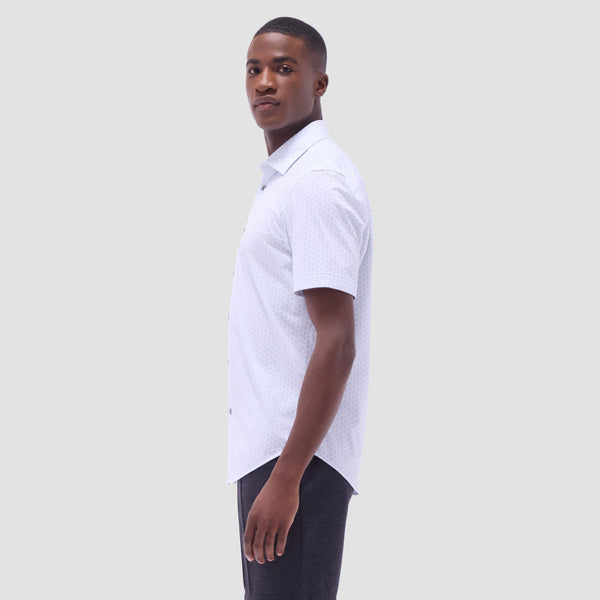 Bugatchi Miles Floral OoohCotton® Short-Sleeve Shirt