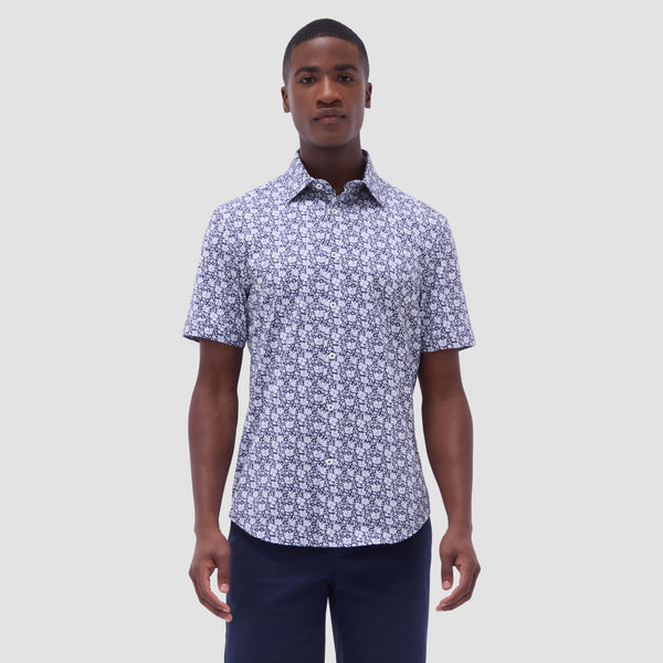 Bugatchi Miles Floral OoohCotton® Short-Sleeve Shirt