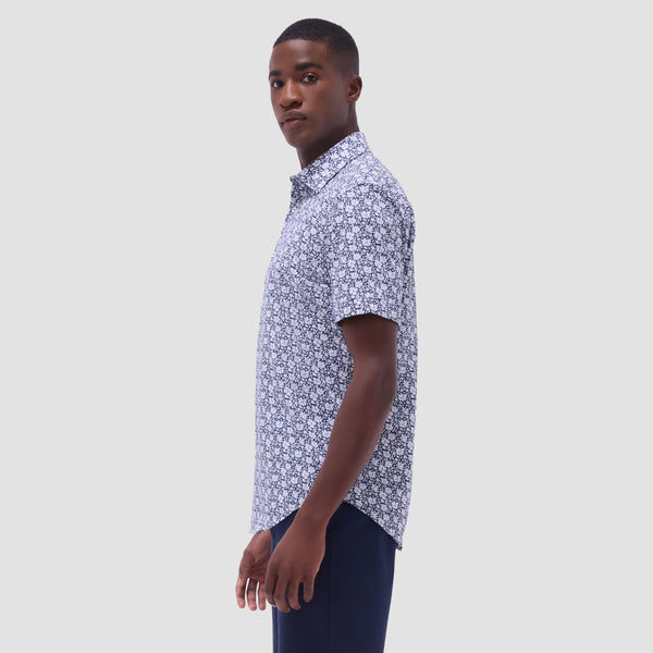 Bugatchi Miles Floral OoohCotton® Short-Sleeve Shirt