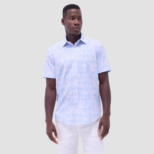 Bugatchi Miles Floral OoohCotton® Short-Sleeve Shirt