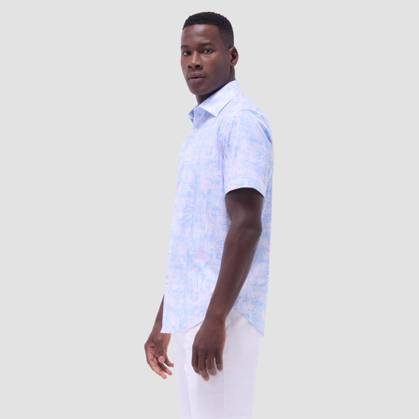 Bugatchi Miles Floral OoohCotton® Short-Sleeve Shirt