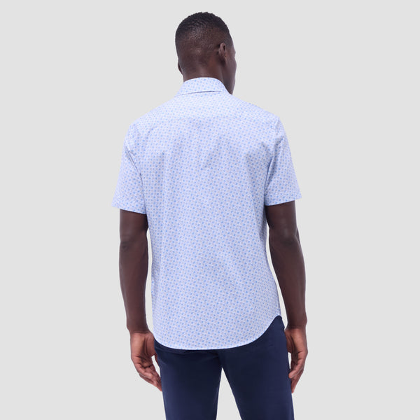 Bugatchi Miles Geometric OoohCotton® Short-Sleeve Shirt