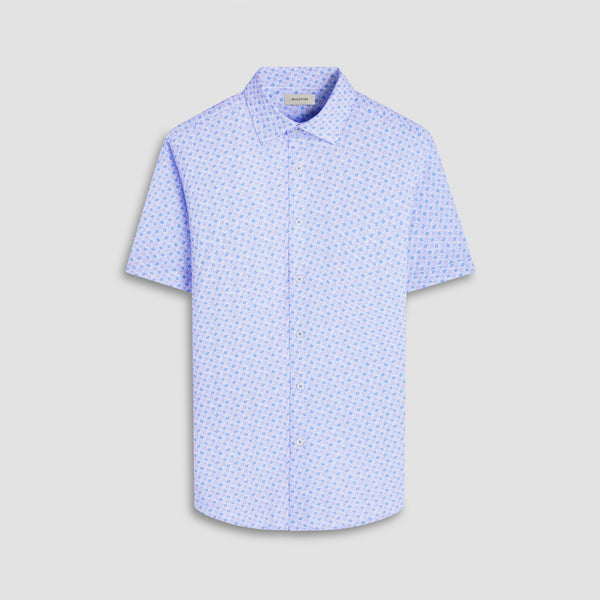 bugatchi Miles Geometric OoohCotton® Short-Sleeve Shirt