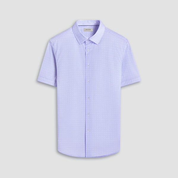 bugatchi Miles Geometric OoohCotton® Short-Sleeve Shirt