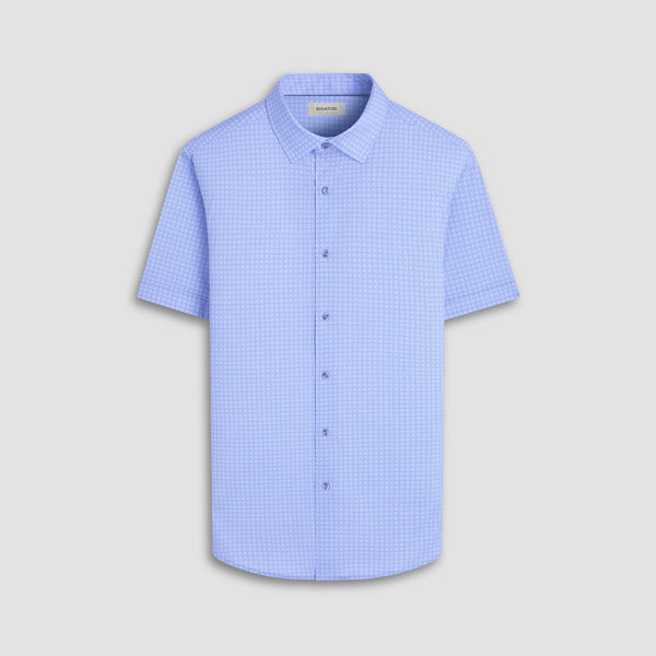 bugatchi Miles Geometric OoohCotton® Short-Sleeve Shirt