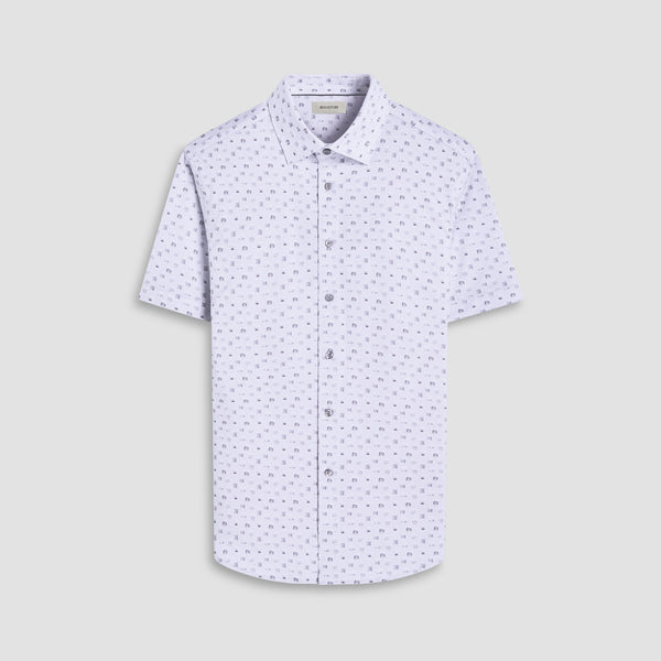 bugatchi Miles Whiskey OoohCotton® Short-Sleeve Shirt