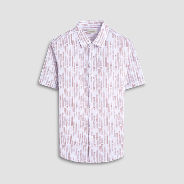 bugatchi Orson Abstract Seersucker Short-Sleeve Shirt