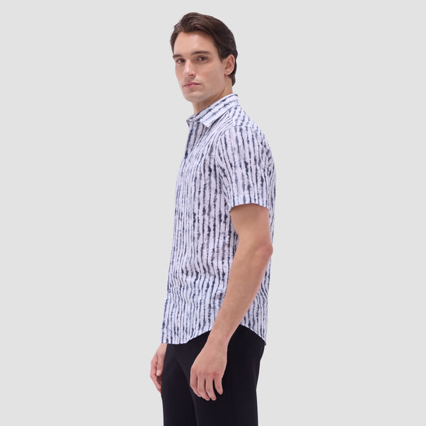 Bugatchi Orson Shibori Seersucker Short-Sleeve Shirt
