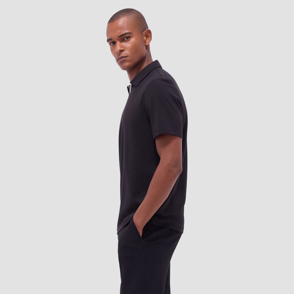 Bugatchi Performance Heather Quarter-Zip Polo Shirt
