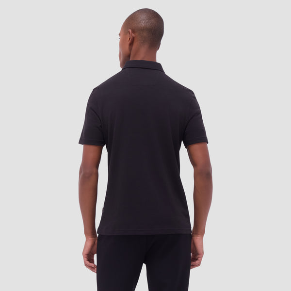 Bugatchi Performance Heather Quarter-Zip Polo Shirt