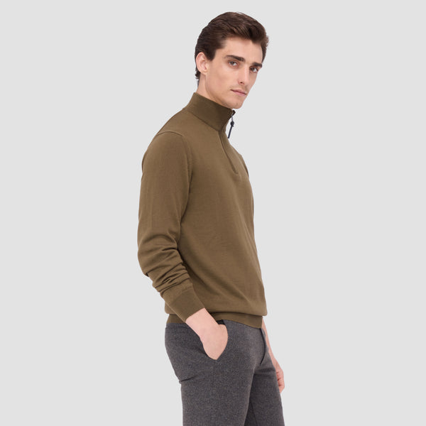 Bugatchi Spencer Quarter-Zip Super Merino™ Sweater