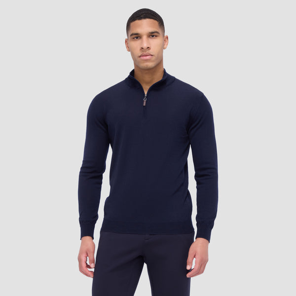 Bugatchi Spencer Quarter-Zip Super Merino™ Sweater