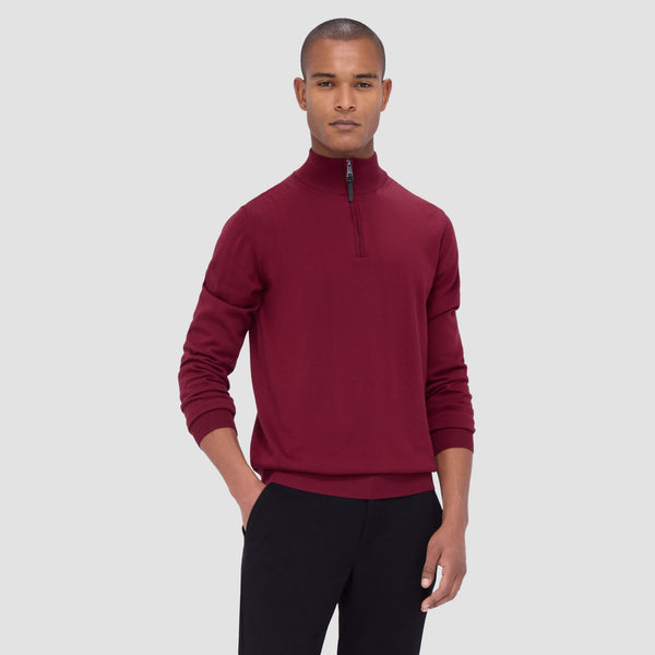 Bugatchi Spencer Quarter-Zip Super Merino™ Sweater