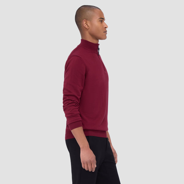 Bugatchi Spencer Quarter-Zip Super Merino™ Sweater