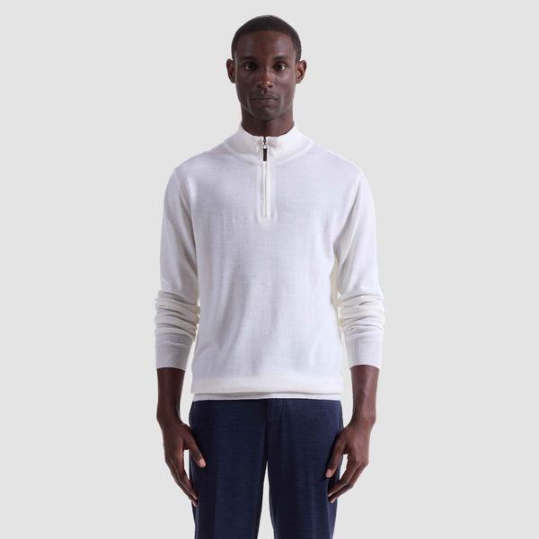 Bugatchi Spencer Quarter-Zip Super Merino™ Sweater