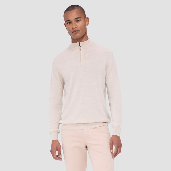 Bugatchi Spencer Quarter-Zip Super Merino™ Sweater