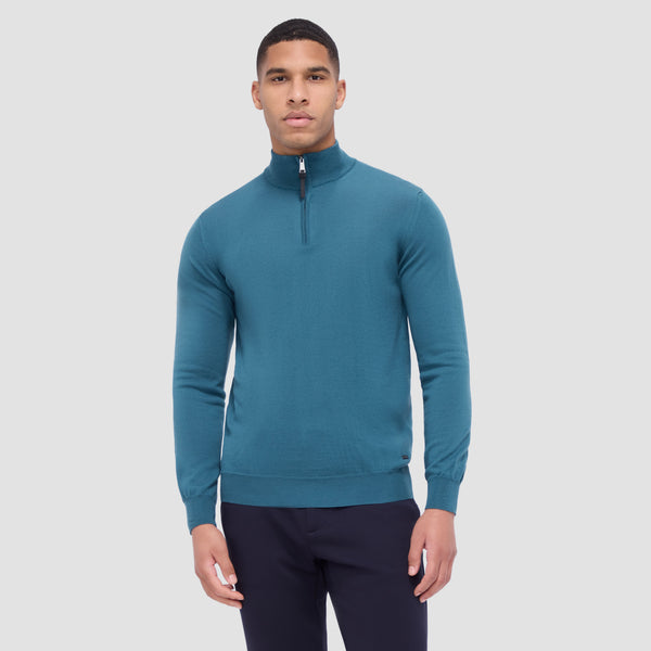 Bugatchi Spencer Quarter-Zip Super Merino™ Sweater