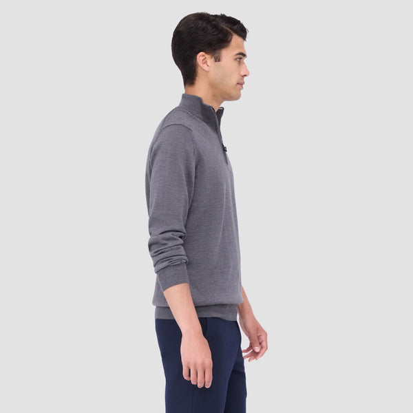 Bugatchi Spencer Quarter-Zip Super Merino™ Sweater