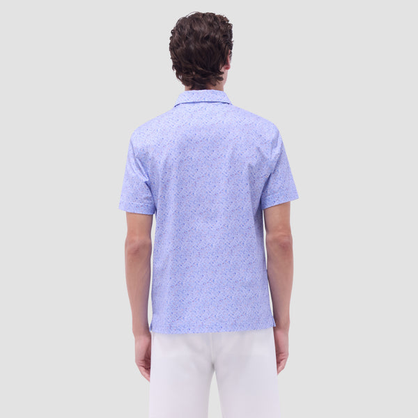 Bugatchi Victor Splatter Print OoohCotton® Polo Shirt
