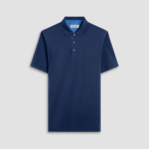 bugatchi Vincent Double-Sided Solid OoohCotton® Polo Shirt
