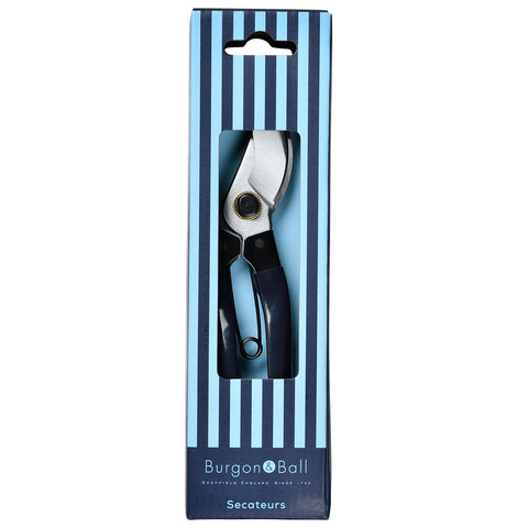 burgon & ball Bypass Secateurs Navy - Collector