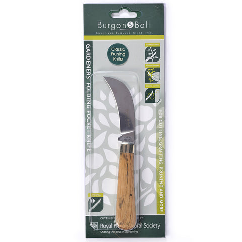 Burgon & Ball Classic Pruning Knife - RHS Endorsed