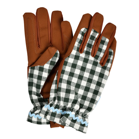 burgon & ball Collector Gloves – Heritage Green Check