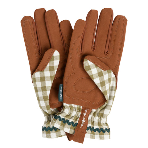 Burgon & Ball Collector Gloves – Olive Check