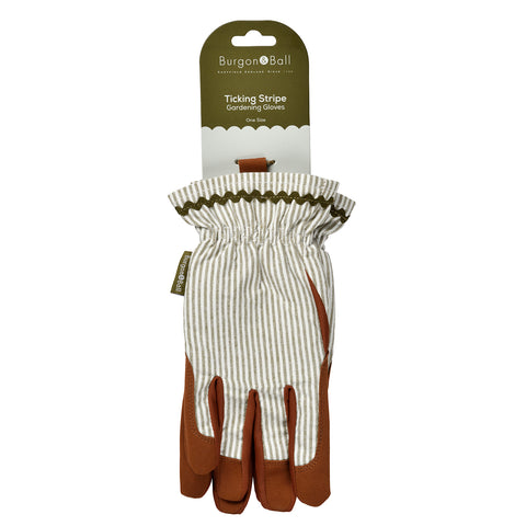 Burgon & Ball Collector Gloves – Olive Stripe
