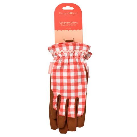 Burgon & Ball Collector Gloves – Red Check