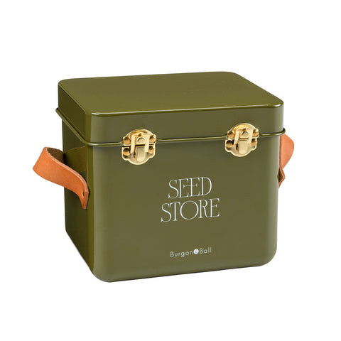 burgon & ball Collector Mini Seed Store - Olive
