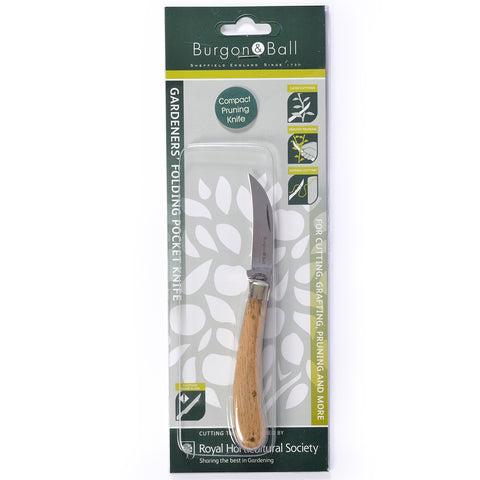 Burgon & Ball Compact Pruning Knife - RHS Endorsed