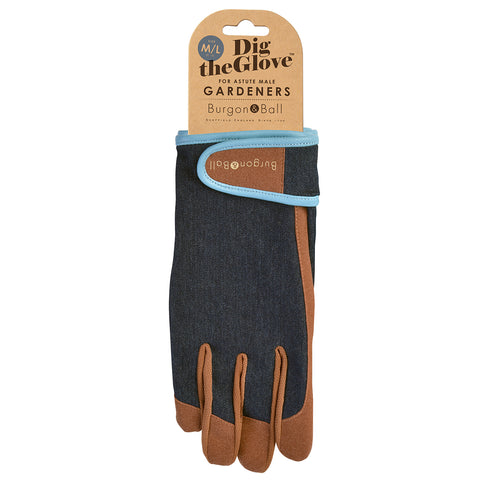 Burgon & Ball Dig The Glove - Denim - M/L