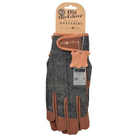 Burgon & Ball Dig The Glove - Tweed - L/XL