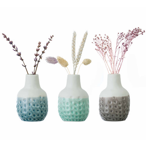 burgon & ball Dotty Mini Vase Trio