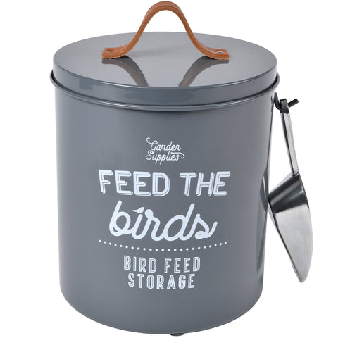 Burgon & Ball 'Feed The Birds' Bird Food Tin - Charcoal