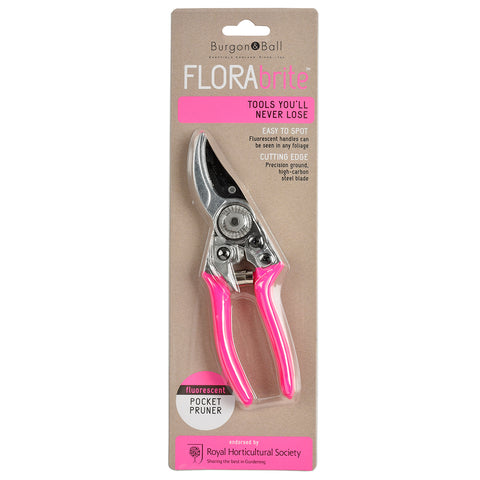 Burgon & Ball FloraBrite® Pink Pocket Pruner