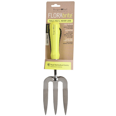Burgon & Ball FloraBrite® Yellow Hand Fork