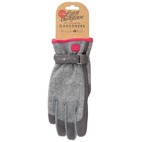 Burgon & Ball Love The Glove - Grey Tweed M/L