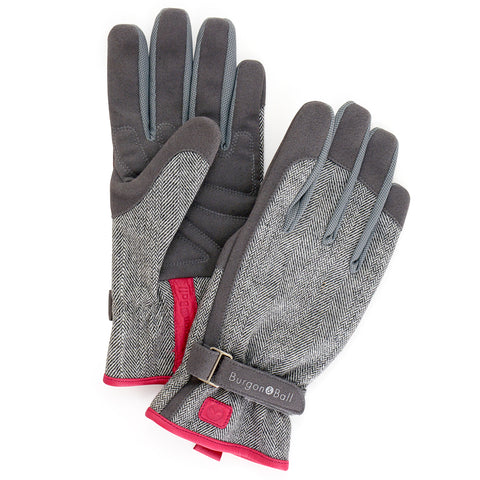 burgon & ball Love The Glove - Grey Tweed S/M