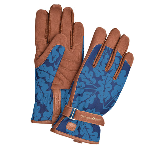 burgon & ball Love The Glove - Oak Leaf Navy - S/M