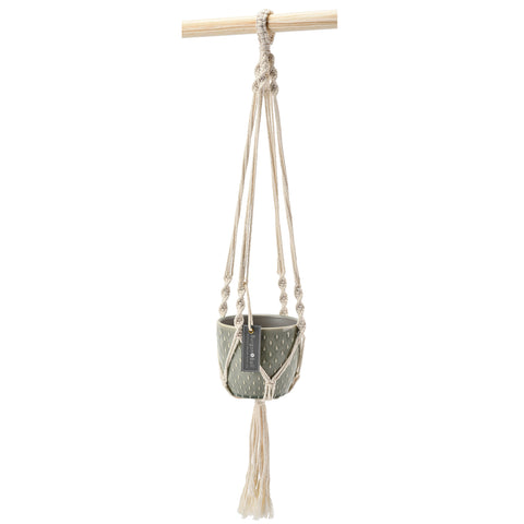 Burgon & Ball Macramé Hanging Pot